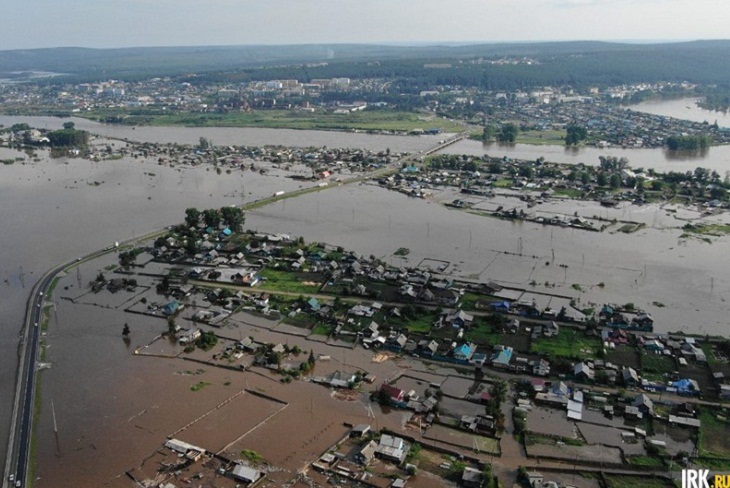 Наводнение в Тулуне, июль 2019 года