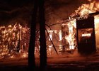 На пожаре в Бохане. Фото пресс-службы ГУ МЧС России по Иркутской области