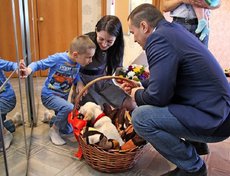 Однажды подарил щенка золотистого ретривера маленькому иркутянину Тимофею