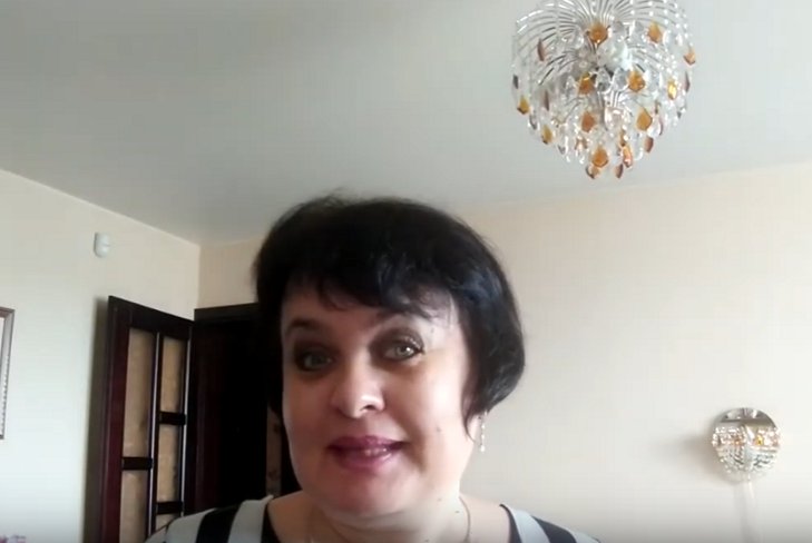 Людмила Борисова. Скриншот видео