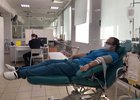 На станции переливания крови. Фото Евгения Козырева
