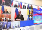 Видеоконференция президента с Советом безопасности. Фото пресс-службы Кремля