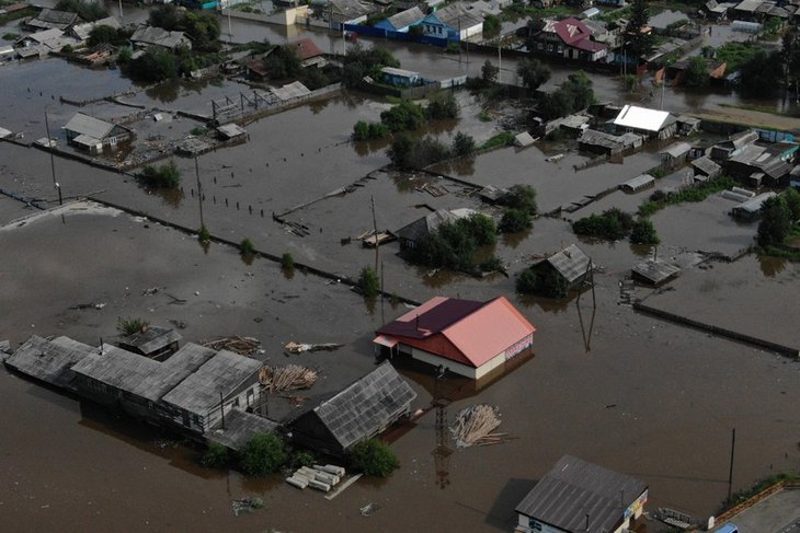 Тулун после наводнения. Фото IRK.ru