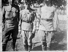 Сокольский Иван Павлович (в центре) санинструктора, фото 1945 года, Чехословакия. Прислала Белоусова Ксения.