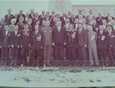Ветераны ВОВ с. Новошипуново, Краснощековского района, Алтайского края, 80-е г.г. Макар Васильевич шестой слева в первом ряду
