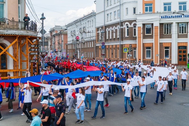 Празднование дня россии в россии фото