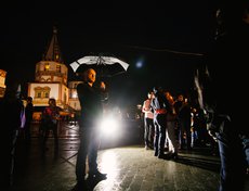 2017 год: после выступления Игоря Бутмана иркутяне отправились на Нижнюю Набережную посмотреть праздничный салют.