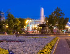 Сквер Кирова в августе 2017 года. Автор фото — Павел Фирюлин