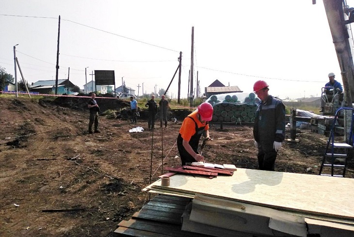 Строительство в Тулуне. Фото из архива пресс-службы правительства Иркутской области