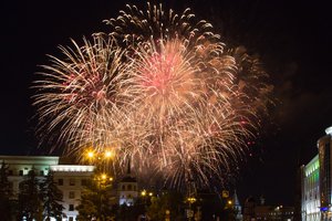 Салют в День города Иркутска