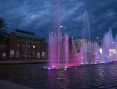 Май 2020 года. Фонтан на улице Ленина. Автор фото — Маргарита Романова