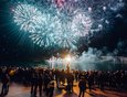 2017 год: традиционный фейерверк на Нижней Набережной.