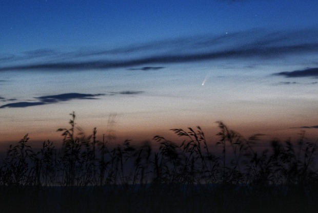 Комета над Иркутском 7 июля. Фото Надежды Лапыренок