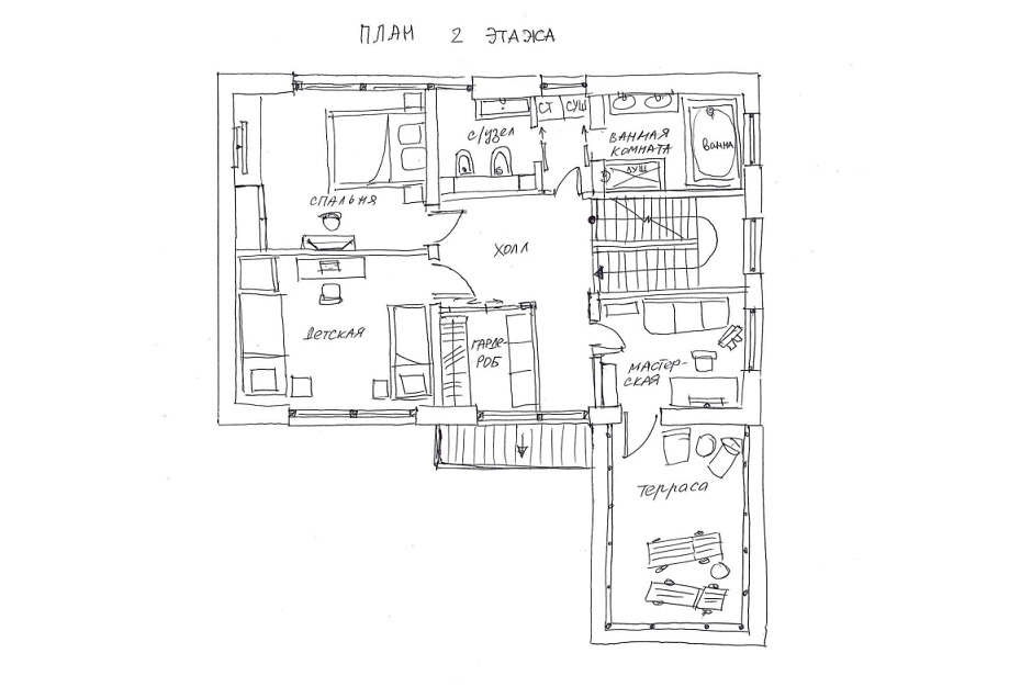 План второго этажа