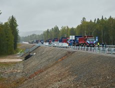 Реконструкция участка началась в феврале 2018 года. В нескольких местах были проведены буровзрывные работы, извлечено 1,7 миллиона тонн скального грунта.