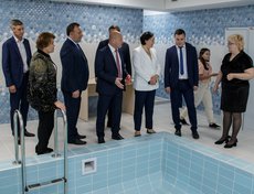 В учреждении оборудован также бассейн