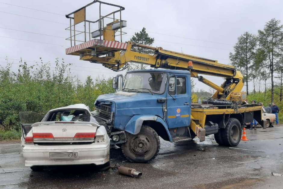 ДТП по дороге из поселка Порожский в город Братск