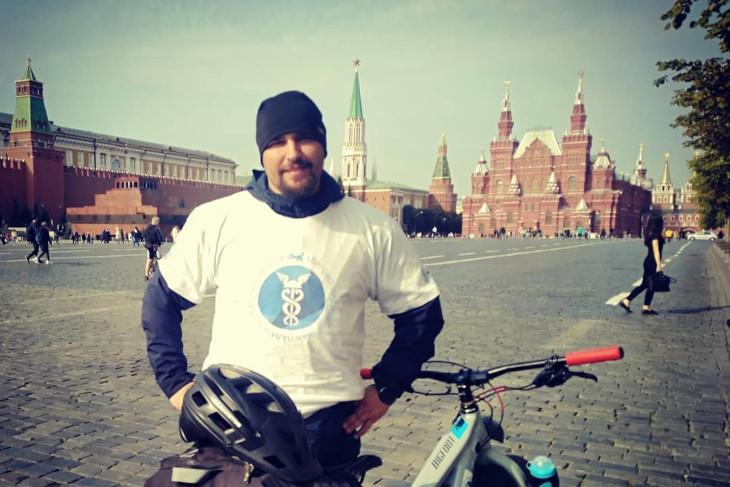 Сергей Наконечный на Красной площади. Фото со страницы в «Инстаграме»