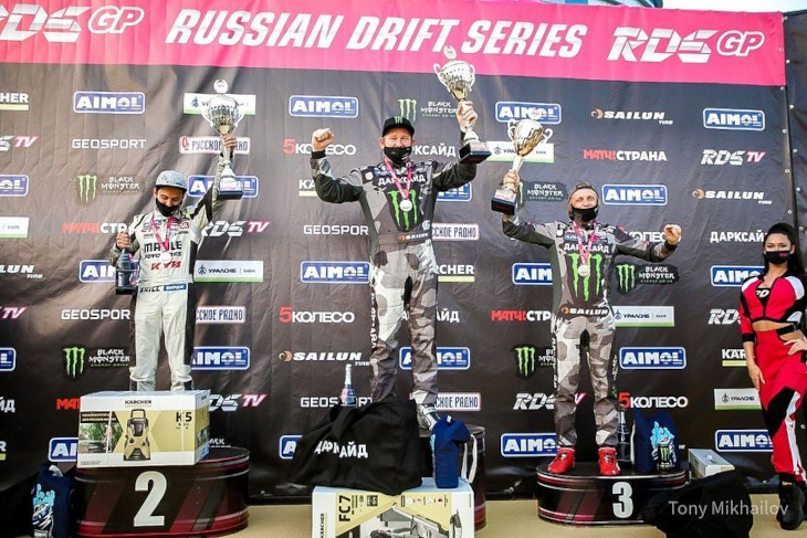 Подиум шестого этапа RDS GP-2020. Фото vdrifte.ru