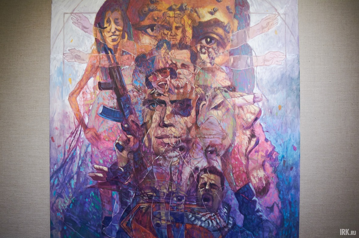 В одном из залов представлена ретроспектива из работ художника