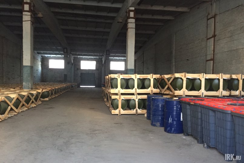 Все перетаренные отходы хранятся на складе, который организовали на промплощадке