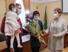 Семья Апанасюк из Хомутово стала победителем в номинации «Многодетная семья»