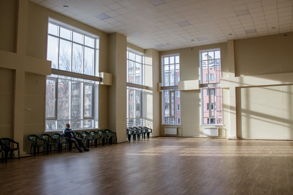 Есть помещения для спортивных секций