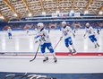 В начале сентября в новом ледовом дворце «Байкал» прошли первые матчи по хоккею.