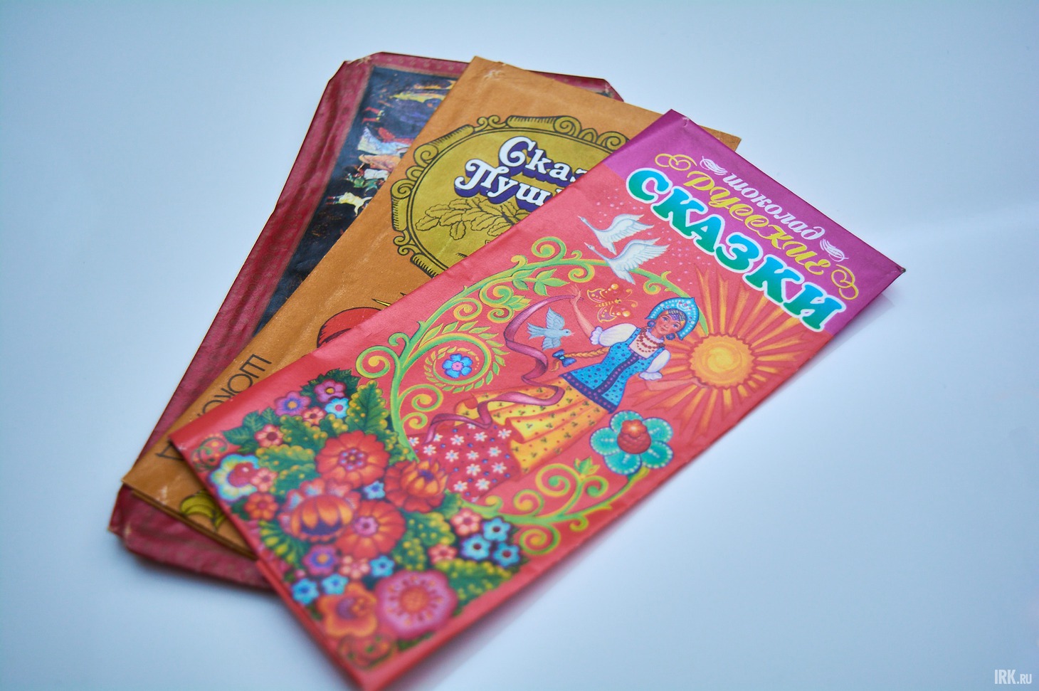 На российских шоколадках изображали героев сказок