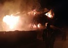 На пожаре в Невоне. Фото пресс-службы ГУ МЧС России по Иркутской области