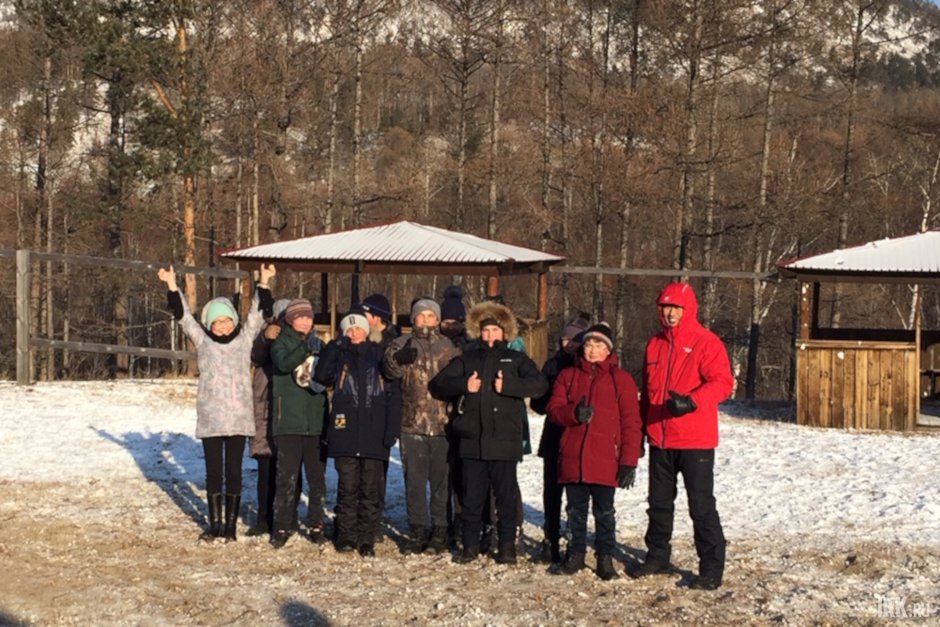 Когда погода позволяет, урок физкультуры проходит на улице