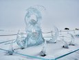 Скульптура «Время — песок» — победитель фестиваля Olkhon Ice Fest-2021.