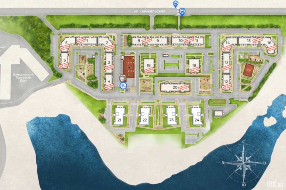 Генплан застройки ЖК «Символ», 2021 год. Изображение с сайта new-gorod.ru