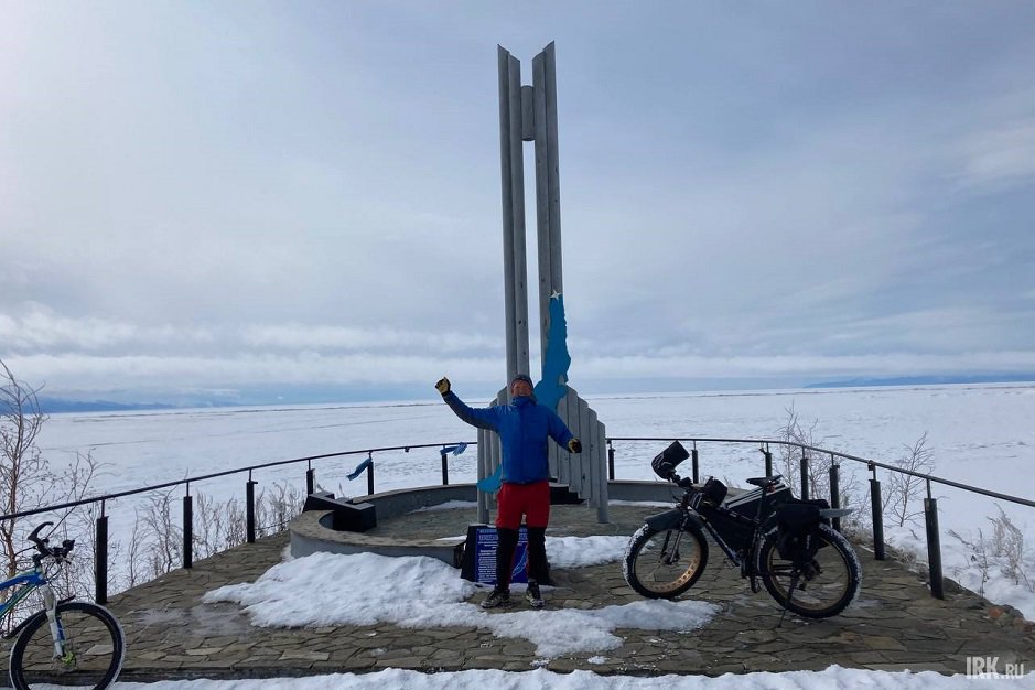 Евгений проехал 663 километров от Слюдянки до Северобайкальска за три дня и шесть часов
