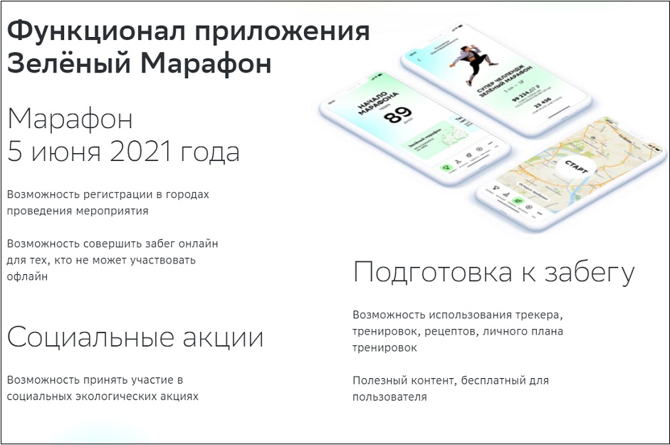 В мобильном приложении 5 июня можно будет пробежать одну из четырёх предложенных дистанций