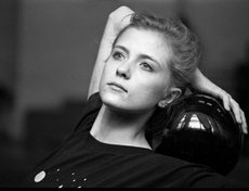 1992 год. Оксана Костина на тренировке