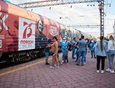 19 августа на станцию «Иркутск-Пассажирский» прибыл передвижной музей «Поезд Победы».