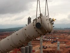 Монтаж этиленовой колонны