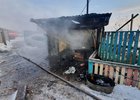 Сгоревшая летняя кухня обогревалась двумя электроприборами. Фото пресс-службы ГУ МЧС России по Иркутской области