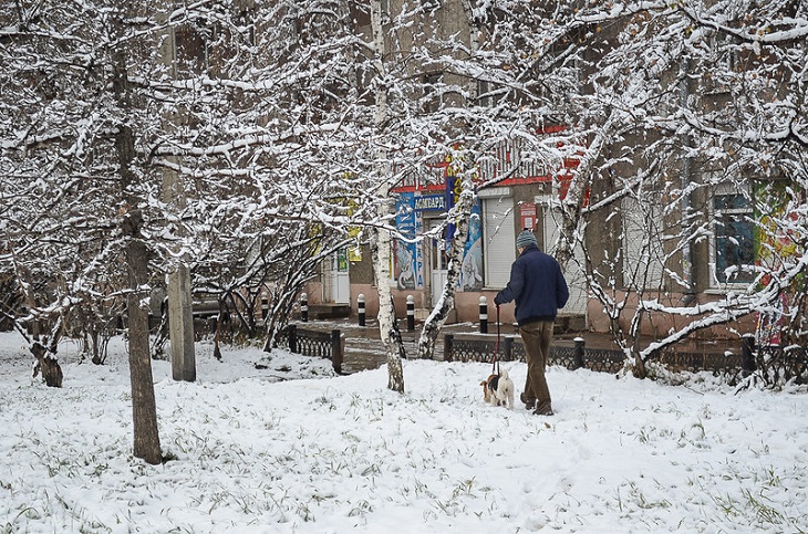 Снег иркутск фото