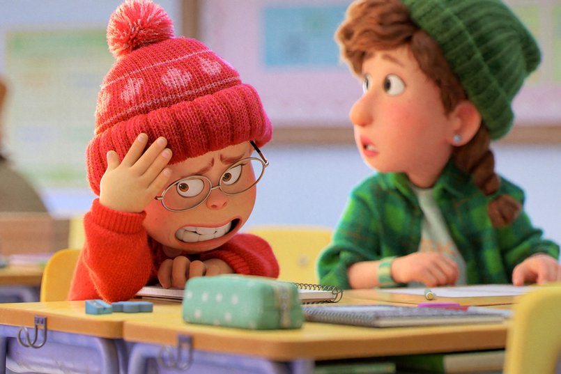 Мультфильм «Я краснею» повествует о девочке-подростке, превращающуюся под действием эмоций в большую красную панду. Изображение с сайта Kinopoisk.ru