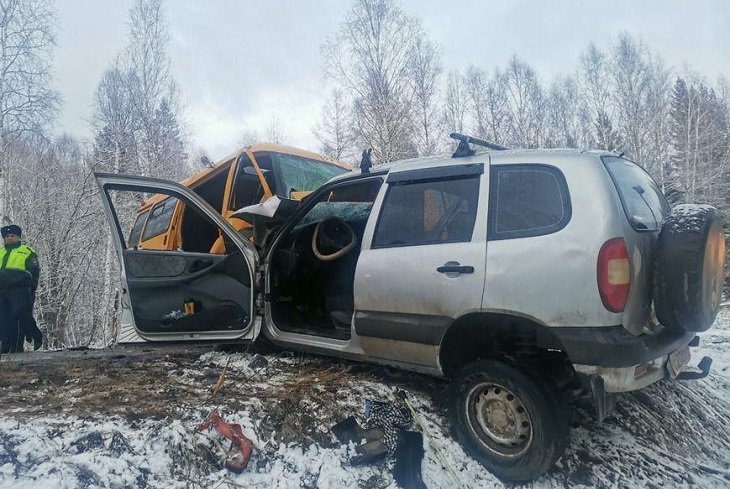 ДТП в Нижнеилимском районе. Фото пресс-службы ГУ МВД России по Иркутской области