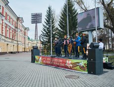 Ещё один концерт можно было послушать у Иркутского академического драматического театра Н.П. Охлопкова.