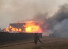Пожар в Моргудоне. Фото с сайта правительства Иркутской области