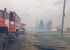 Пожар в Половино-Черемхово 7 мая. Фото пресс-службы ГУ МЧС России по Иркутской области