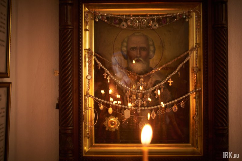 В Спасском церкви есть старинная икона Николая Чудотворца, которую в 2006 году подарил храму один из прихожан