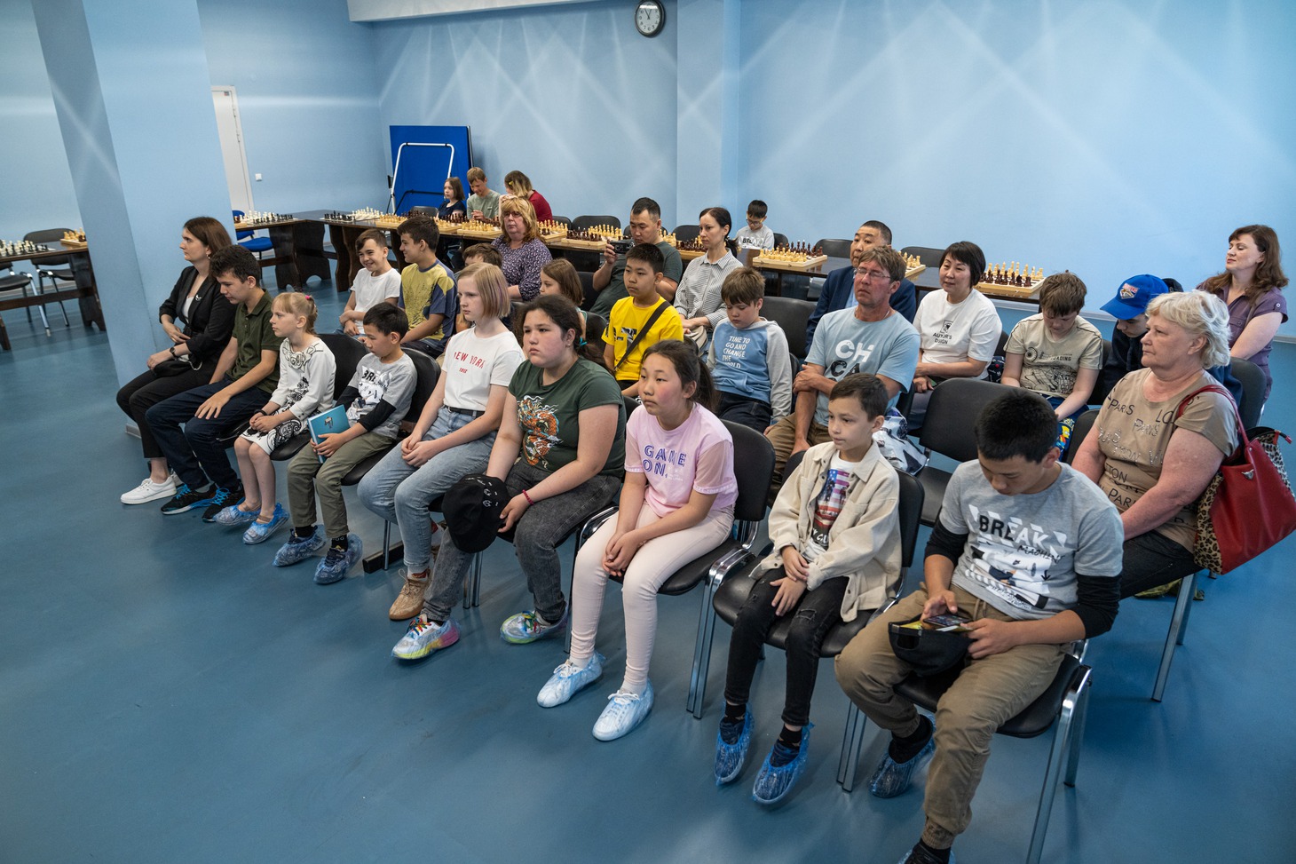 На встрече каждый мог задать вопрос чемпиону мира