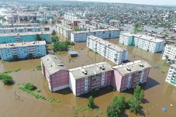 Наводнение в 2019 году. Фото с сайта администрации Тулуна