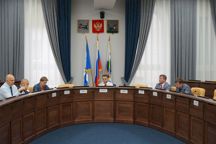 Заседание постоянной комиссии думы Иркутска. Фото пресс-службы думы Иркутска