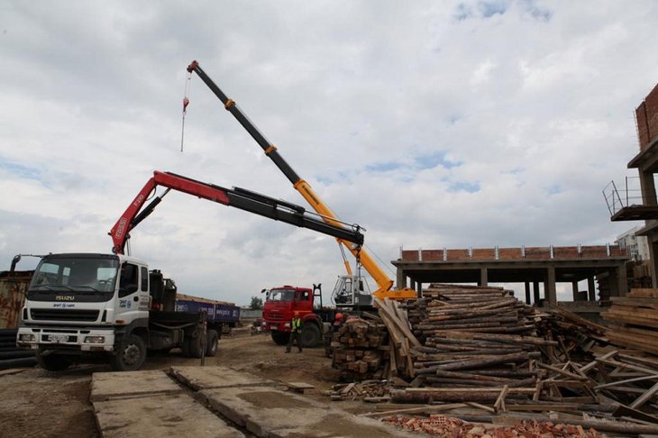 Строительство детского сада в Ново-Ленино. Фото пресс-службы администрации Иркутска